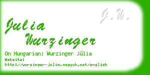 julia wurzinger business card