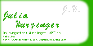 julia wurzinger business card